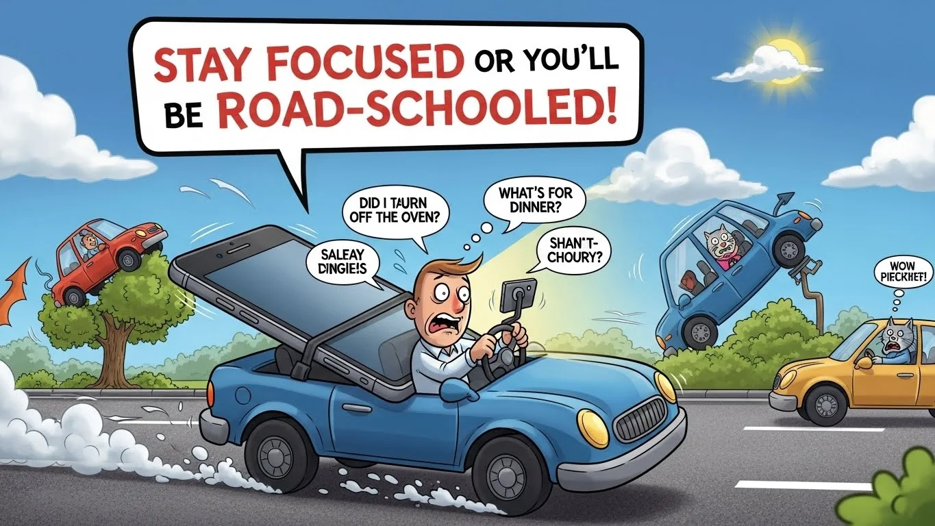 Stay in Your Lane, Not in Your Phone 📵