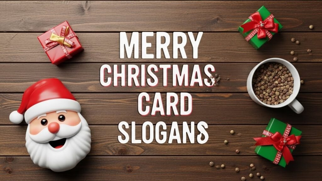 christmas card slogans