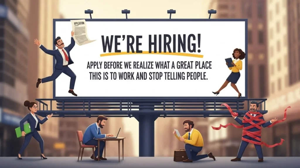 funny hiring slogans