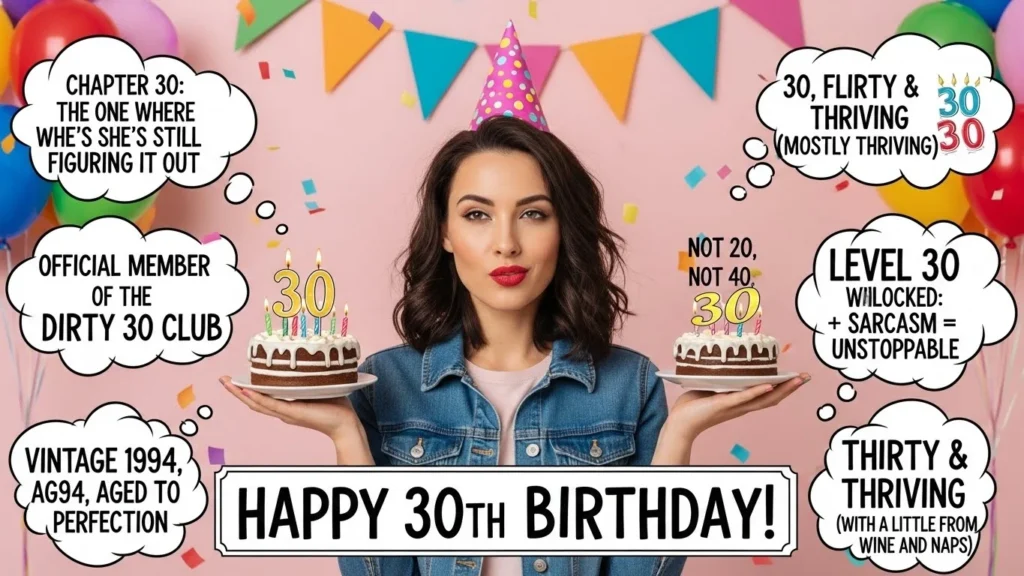 30th Birthday Slogans