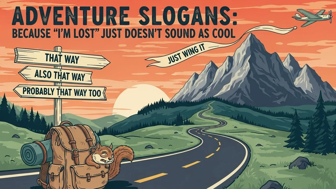 Benefits of a Good Adventure Slogan