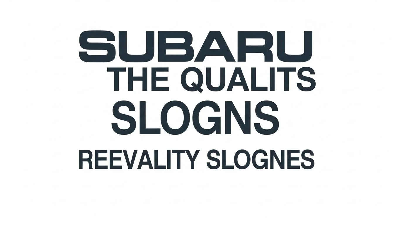 Benefits of a Good Subaru Slogan
