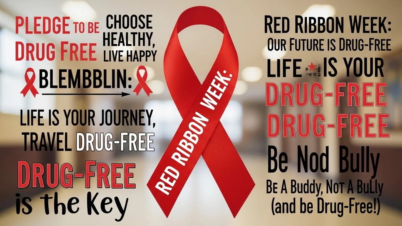 Drug-Free Red Ribbon Week Slogans 