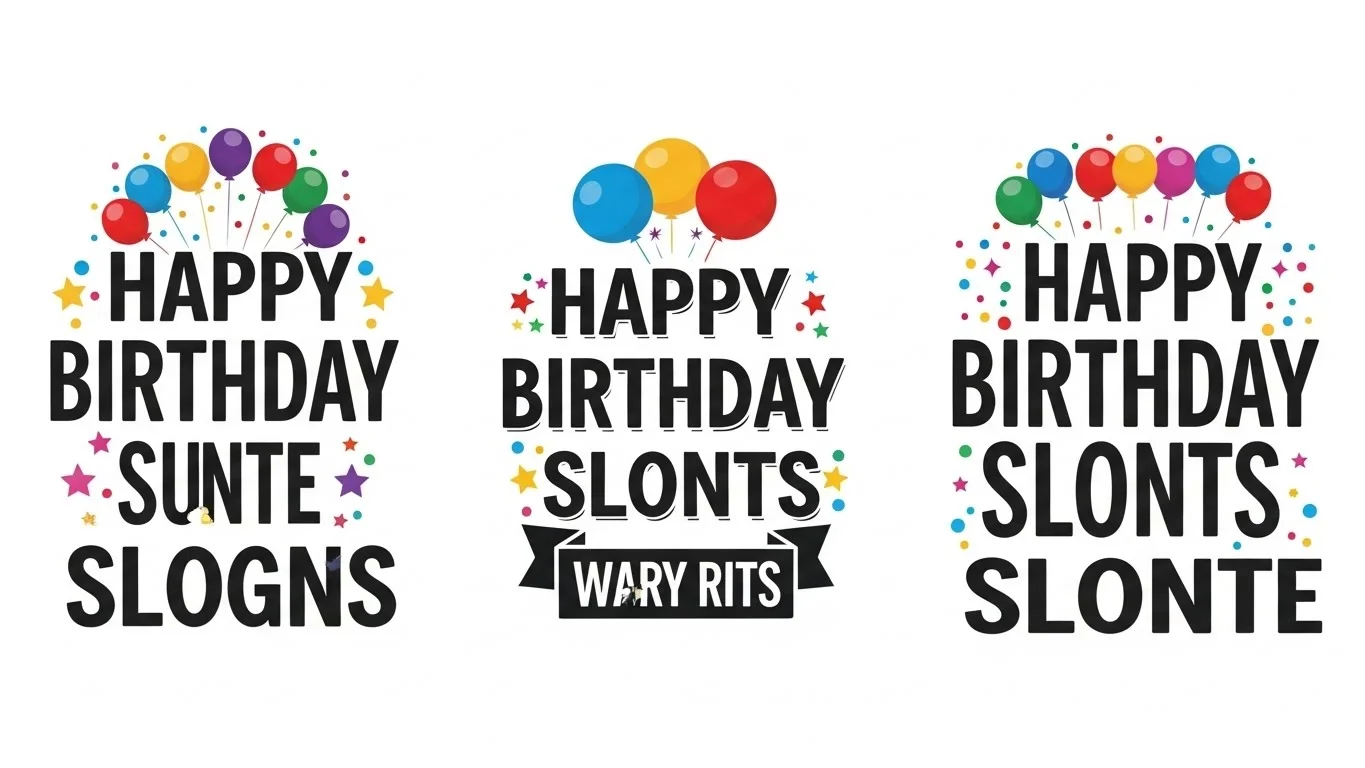 Fun & Playful Birthday Slogans
