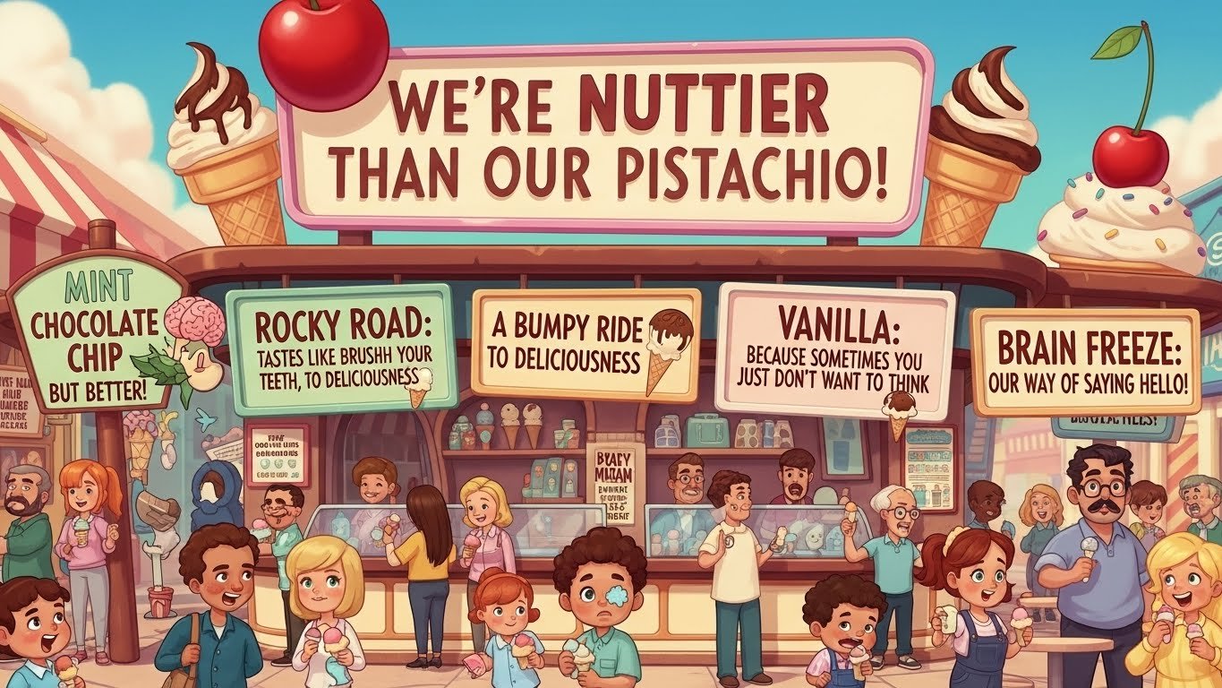 Funny Ice Cream Slogans 2025