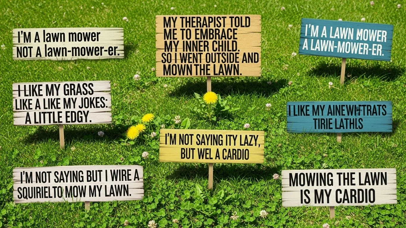Funny Lawn Mowing Slogans for Business