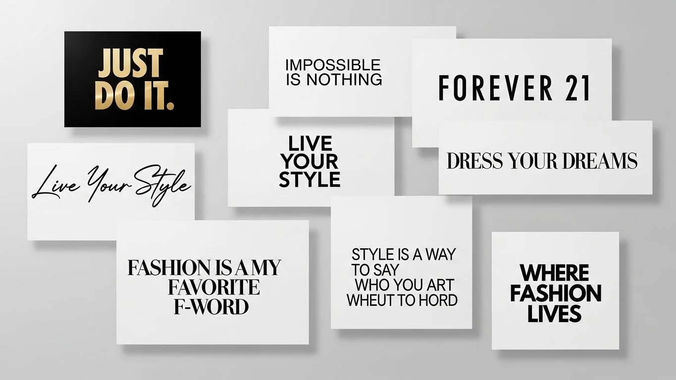 Luxury Fashion Brand Slogans