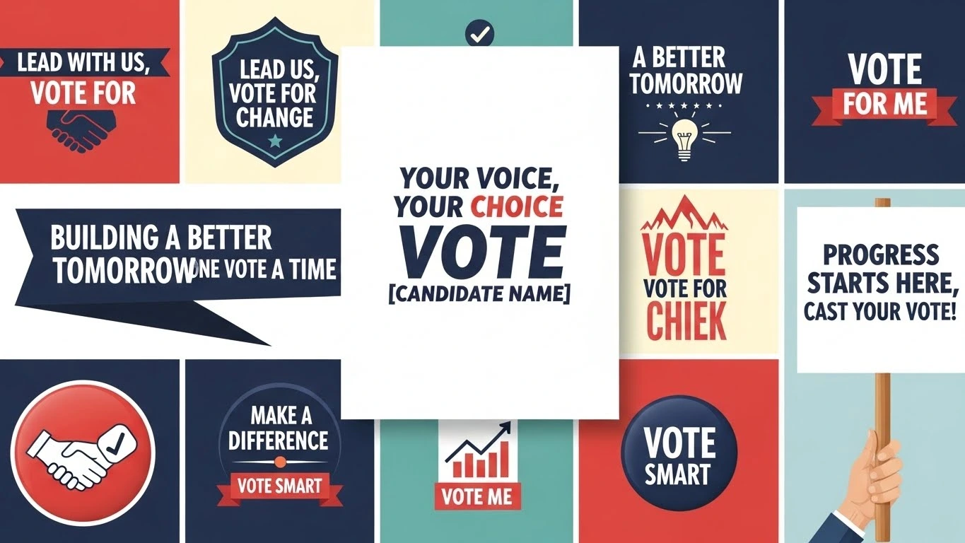 Short & Catchy Vote For Me Slogans