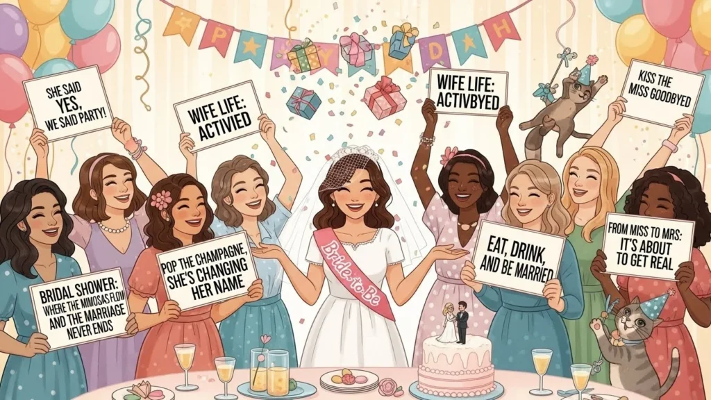 bridal shower slogans