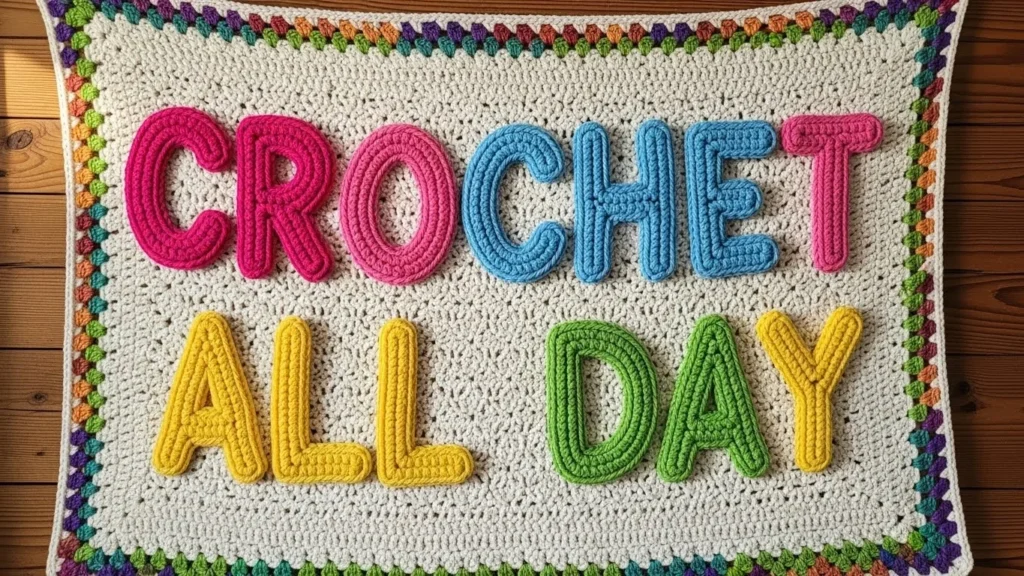 crochet slogan