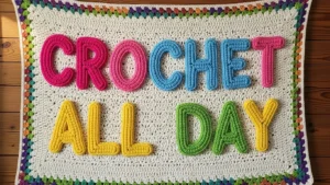 crochet slogan