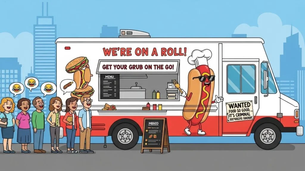 good food truck slogans