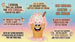 ice cream slogans funny