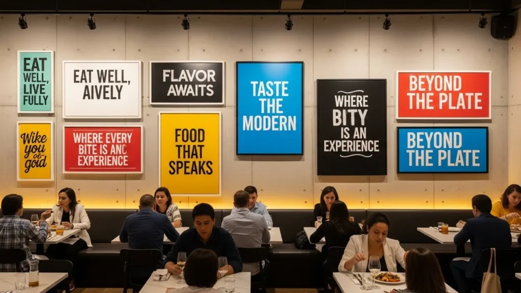 modern restaurant slogans