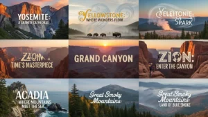 national park slogans