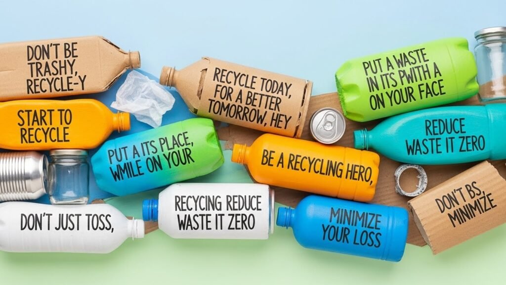 recycling slogans that rhyme