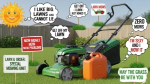 slogans funny lawn mowing quotes