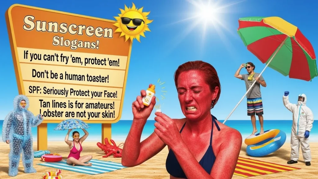 sunscreen slogans