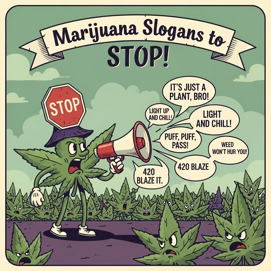 🚫 Best Marijuana Slogans to Stop 