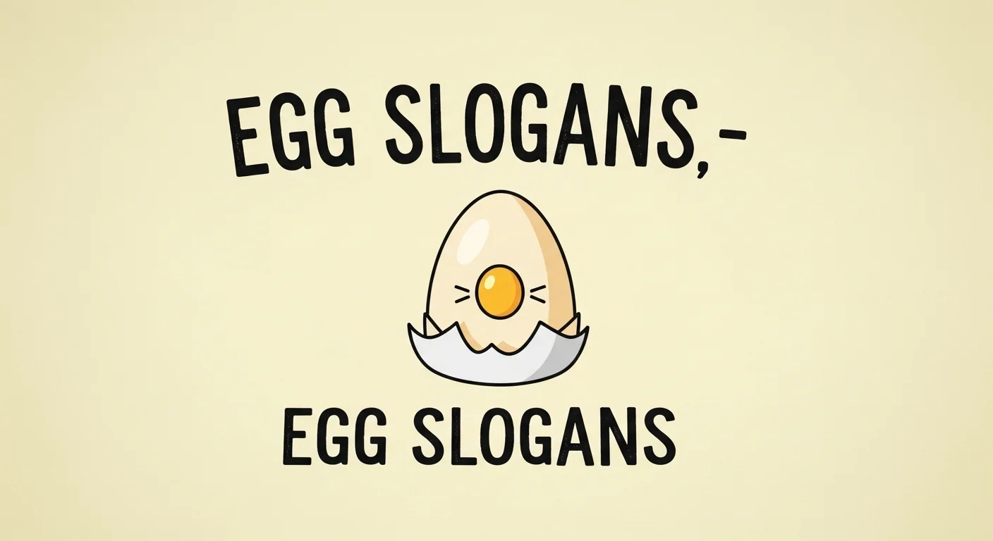 Cute & Aesthetic Egg Slogans 💛