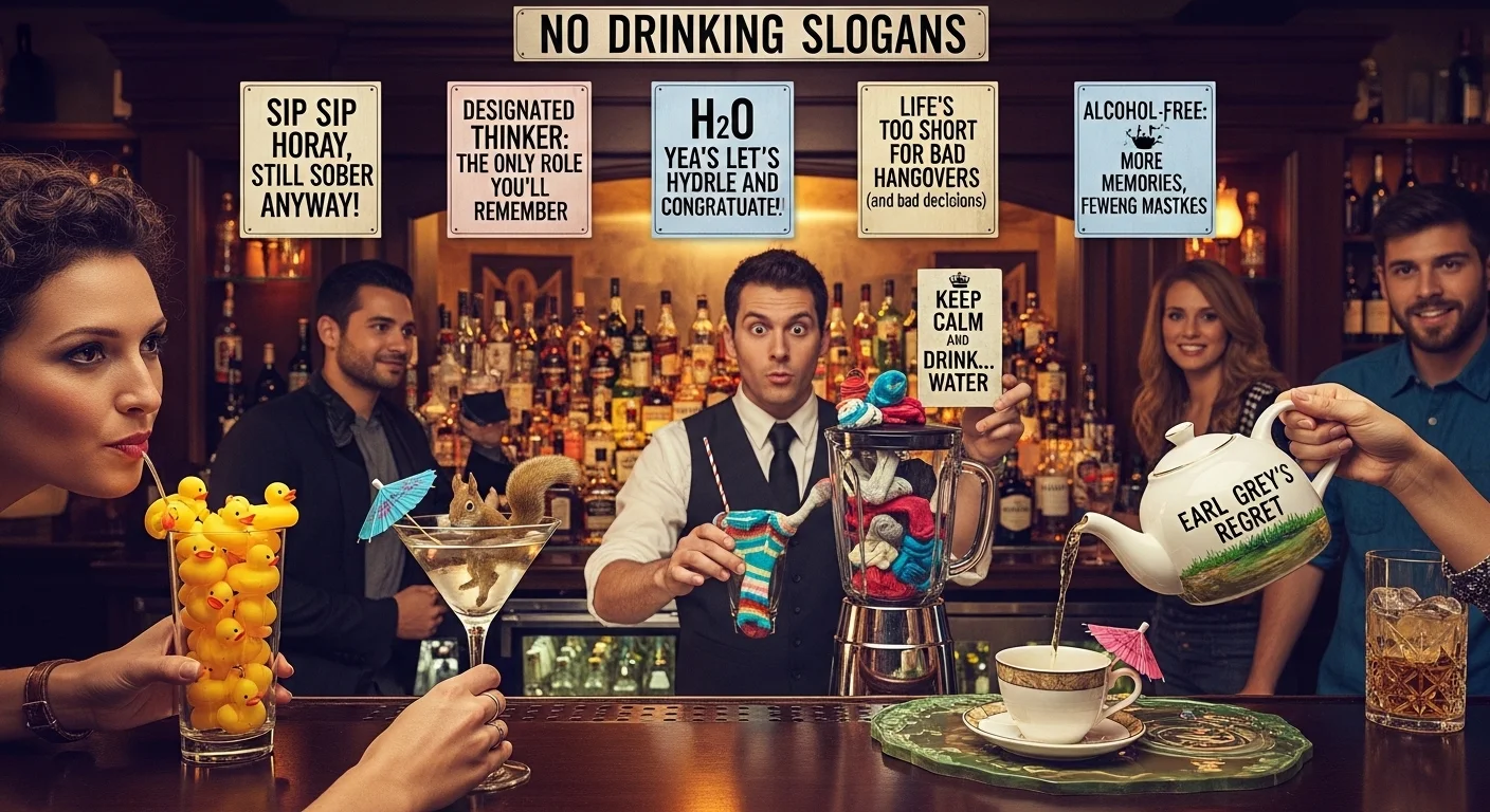 Short no drinking slogans