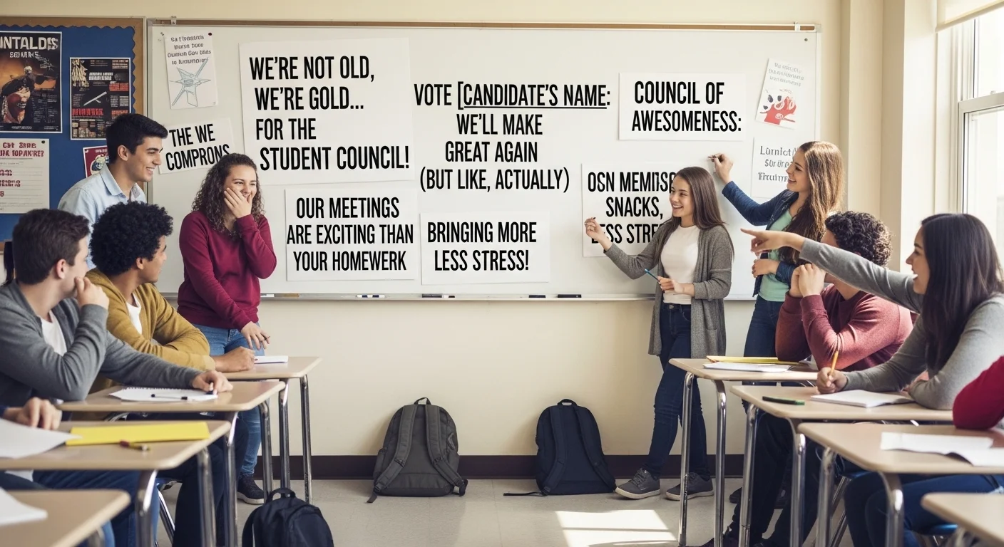 😂 Funny Student Council Slogans