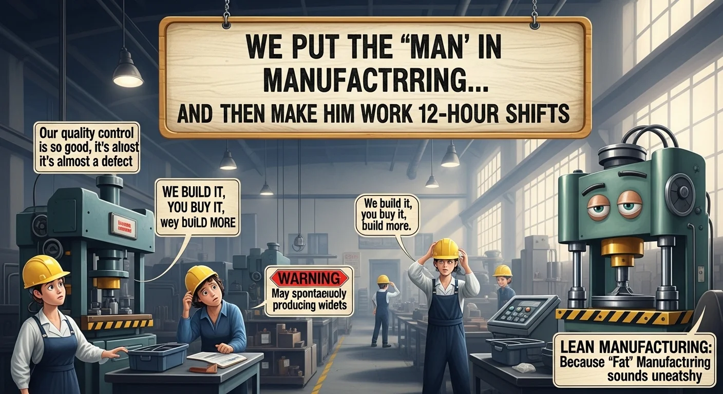 Funny manufacturing quotes