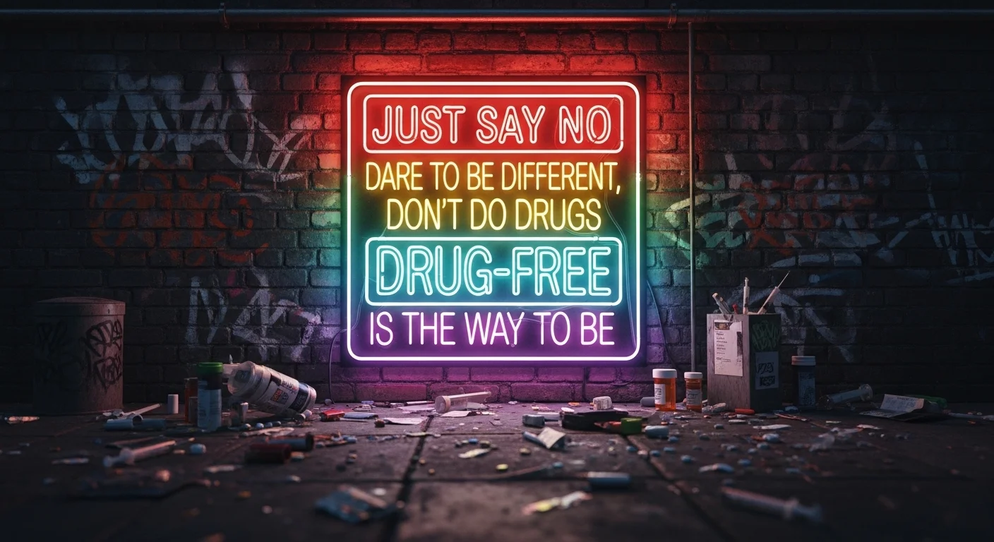 Slogan About Drugs Awareness