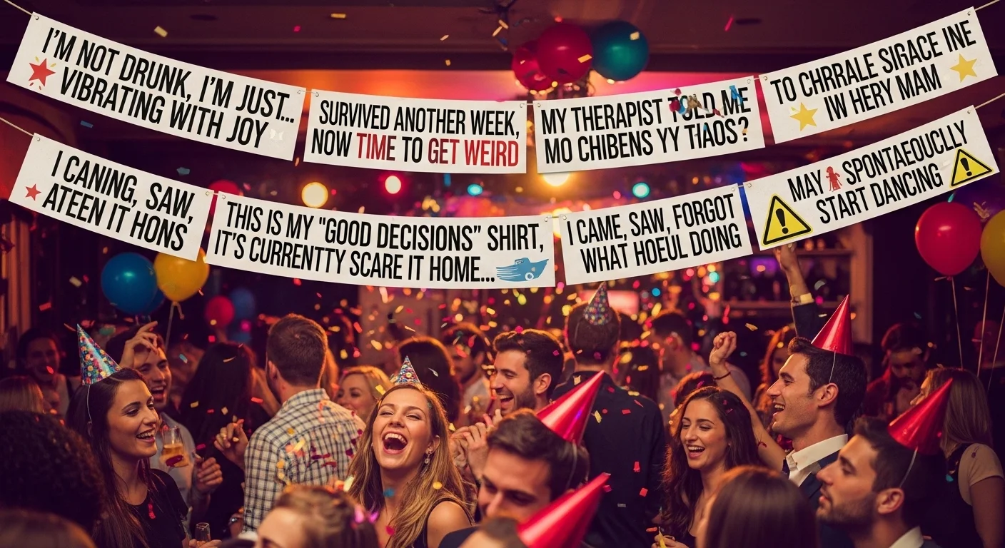 😂 Funny Party Slogans