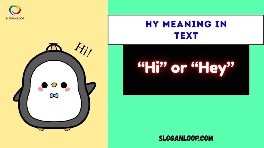 HY Meaning in Text
