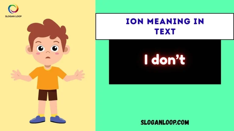 ION Meaning In Text
