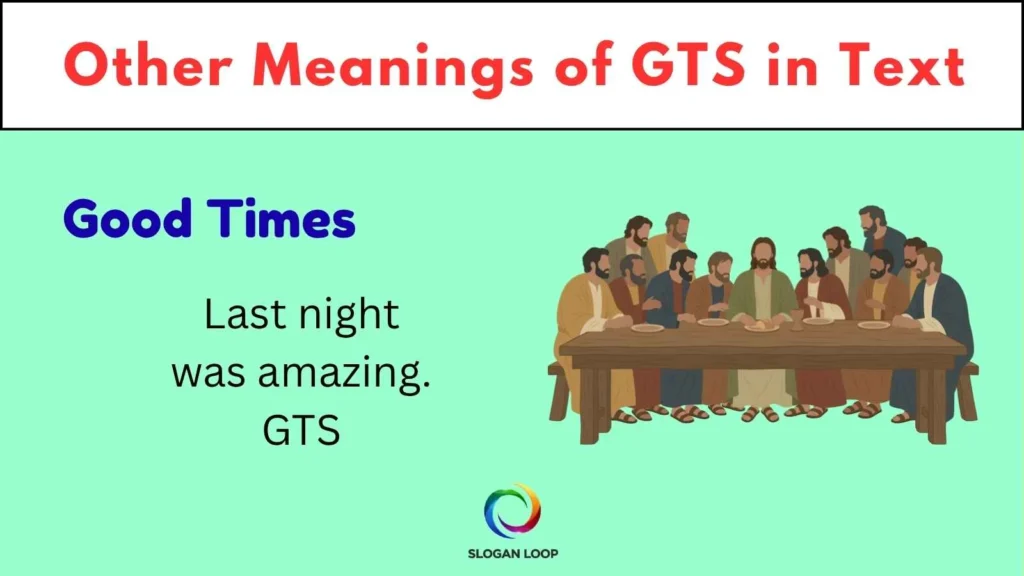 Other Meanings of GTS in Text
