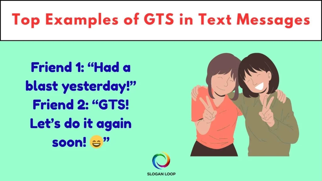 Top Examples of GTS in Text Messages